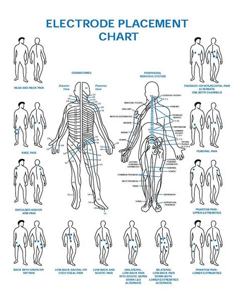 Electrode Pad Placement Chart