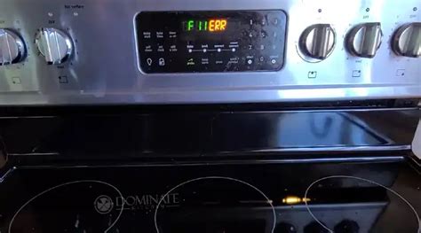 Electrolux Induction Range Error Code F11