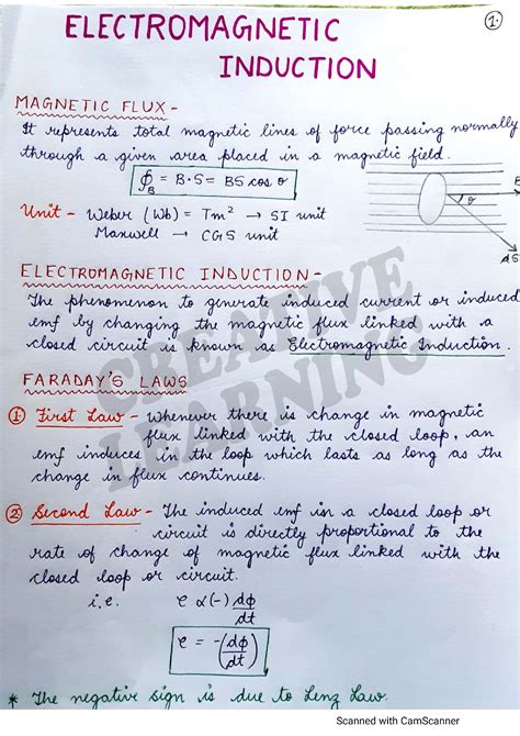 electromagnetic induction class 12 notes scribd