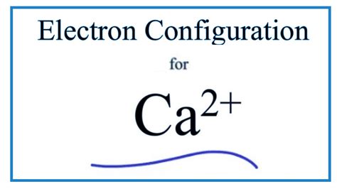 Electron Configuration For Ca 2
