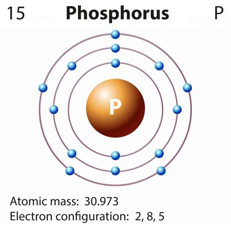 electron dot structure for an atom of phosphorus