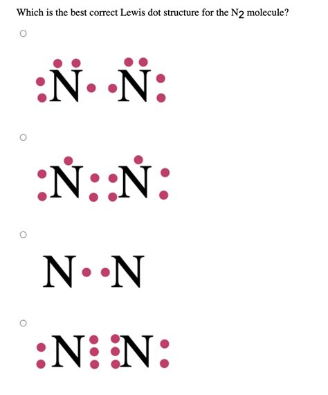 electron dot structure of n2 class 10