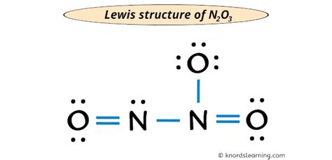 electron dot structure of n2o3