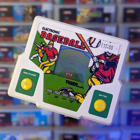 HANDHELD GAME, ELECTRONIC BASEBALL, VINTAGE, TIGER, COLLECTIBLE, 1987