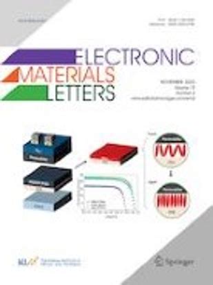 Electronic Materials Letters Scimago
