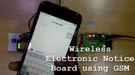 Electronic Notice Board Using Gsm