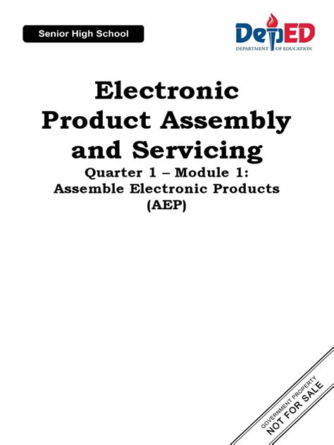 Electronic Product Assembly And Servicing Module Pdf