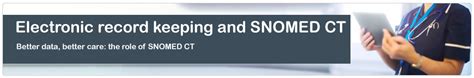 electronic record keeping and snomed