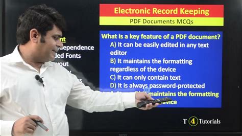 Electronic Record Keeping Mcqs