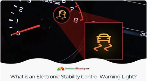 Electronic Stability Control Indicator Light
