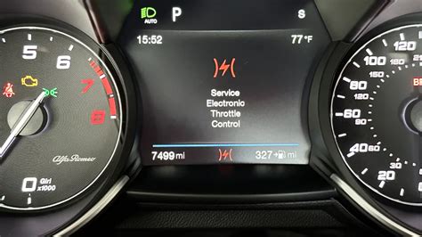 Electronic Throttle Control Light Is On