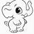 elefante disegno per bambini
