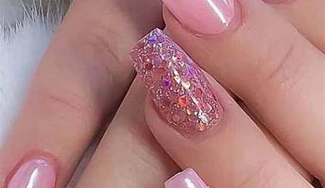 Make A Statement With Pink Acrylic Nails With Diamonds The FSHN
