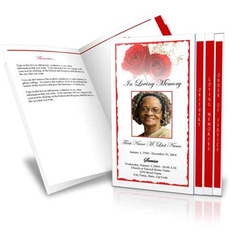 Elegant Memorials Funeral Programs