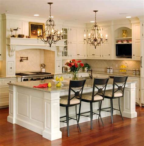 Elegant White Kitchen Island