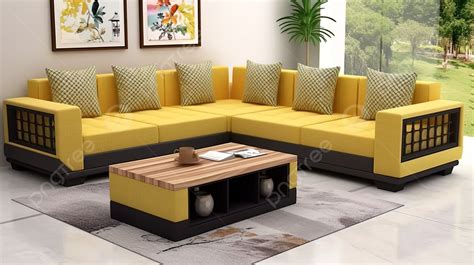 Incredible Elegant Yellow Sofa Set For Small Space