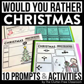 Elementary Christmas Would You Rather