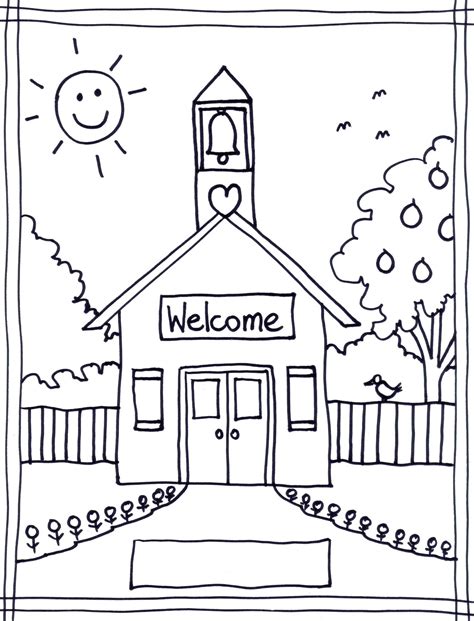 Elementary School Coloring Pages