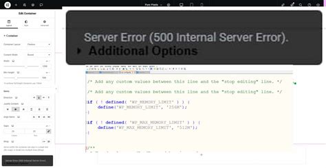 Elementor Server Error 500 Troubleshooting and Resolving the Issue