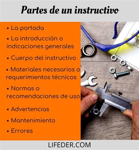 Instructivo concepto, características, partes, tipos, ejemplos