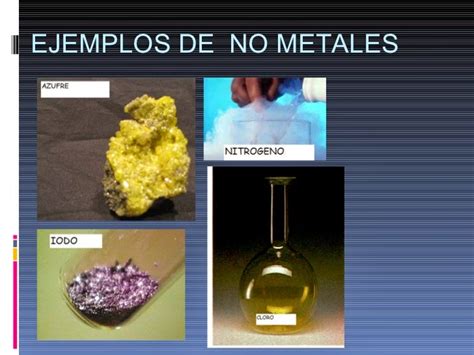 elementos no metales ejemplos