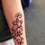 elephant hand henna tattoo