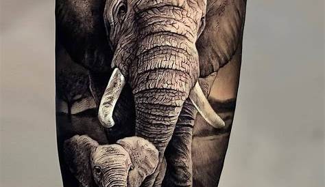 Elephant Tattoo Realism Realistic Done In Black And Grey By Brandon Marques