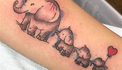 Mum and baby elephant tattoo Mother tattoos, Mom tattoos