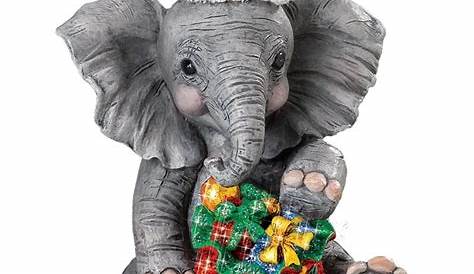 Whimsical Elephant Christmas Ornaments, Set Of 2 Gump's