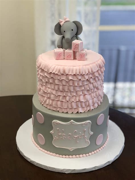 elephant baby shower cake decorations