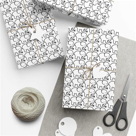 Elephant Gift Wrapping Paper