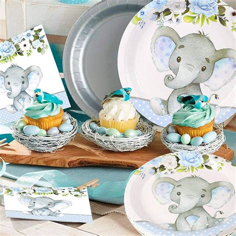 elephant party plates