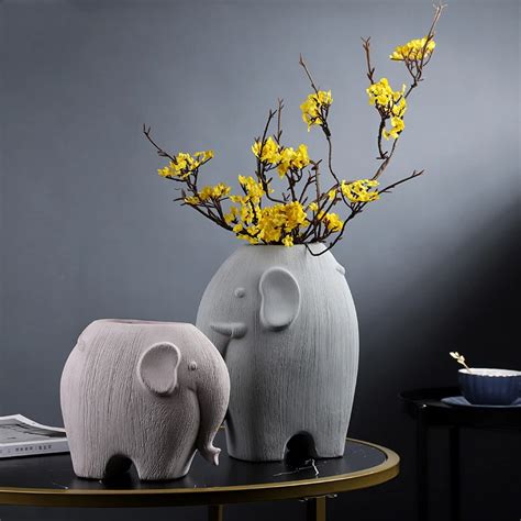 Elephant Ring Vase