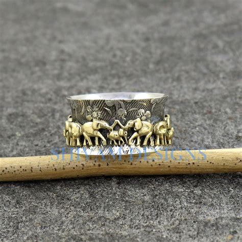 Elephant Spinner Ring