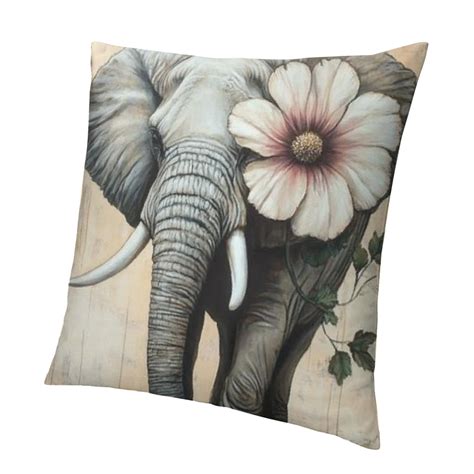 Elephant Throw Pillow Cases