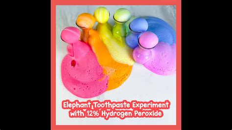 Elephant Toothpaste Experiment 12 Hydrogen Peroxide