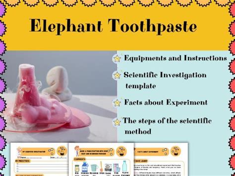 Elephant Toothpaste Experiment Scientific Method