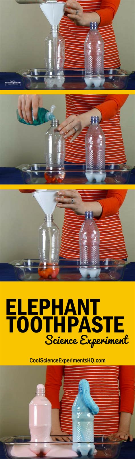 Elephant Toothpaste Experiment Using Yeast