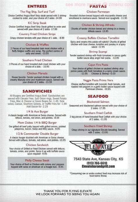 Elevate Bar and Grill About