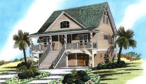 Plan 15252NC: Stunning Coastal House Plan with Front and Back Porches