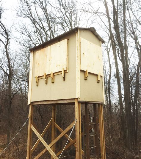 elevated hunting blind building plans
