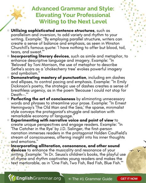 Elevating Writing Style