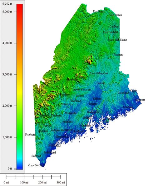 elevation map by zip code