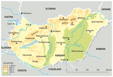 Elevation Map Of Hungary