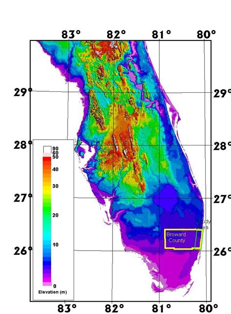 Elevation Maps Florida