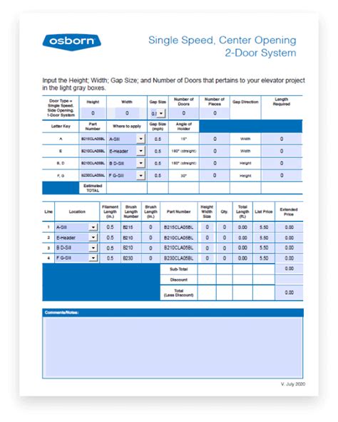 Elevator Quantity Calculator