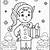 elf printable coloring pages