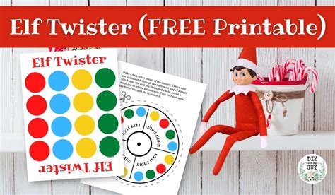 Elf Twister Free Printable: A Fun Activity For Kids And Adults