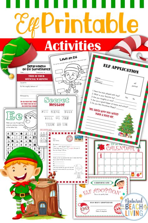 Elf Activity Sheets