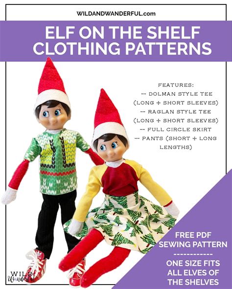 Elf On The Shelf Clothes Patterns
